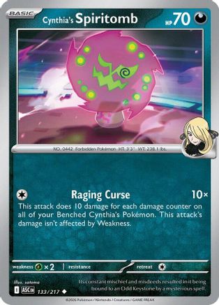 Cynthia's Spiritomb - 133/217 133 - ME Ascended Heroes Reverse Holofoil