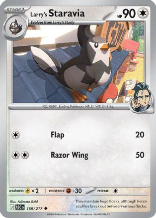 Larry's Staravia 169 - ME Ascended Heroes Reverse Holofoil