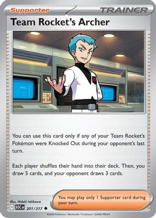 Team Rocket's Archer 201 - ME Ascended Heroes Reverse Holofoil