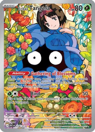 Erika's Tangela - 218/217 218 - ME Ascended Heroes Holofoil