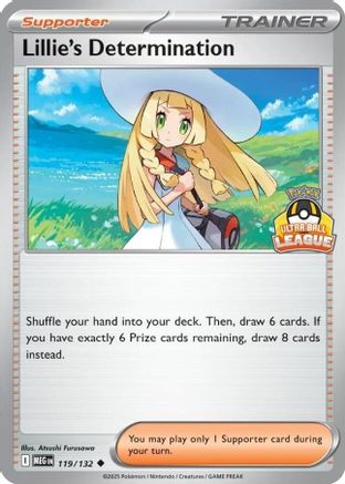 Lillie's Determination (Ultra Ball League) 119 - League & Championship Cards Holofoil