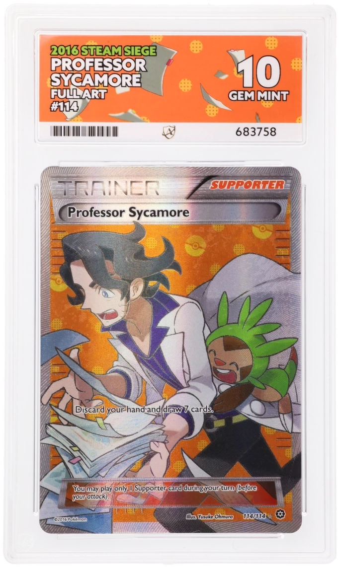 ACE 10 - Professor Sycamore - 114/114 - Steam Siege - Pokemon