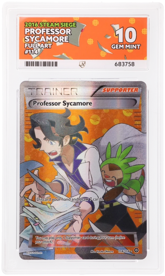 ACE 10 - Professor Sycamore - 114/114 - Steam Siege - Pokemon