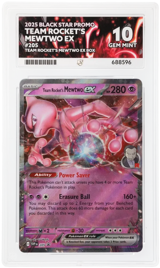 ACE 10 - Team Rocket's Mewtwo ex - 205 - Black Star Promo - Team Rocket's Mewtwo ex Box - Pokemon
