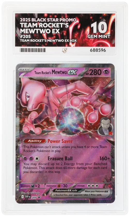 ACE 10 - Team Rocket's Mewtwo ex - 205 - Black Star Promo - Team Rocket's Mewtwo ex Box - Pokemon