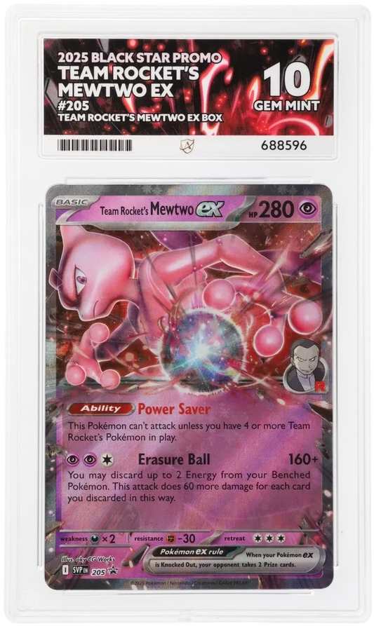 ACE 10 - Team Rocket's Mewtwo ex - 205 - Black Star Promo - Team Rocket's Mewtwo ex Box - Pokemon