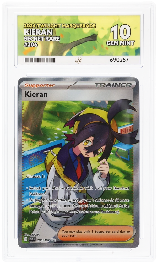 ACE 10 - Kieran - 206/167 - Twilight Masquerade - Pokemon