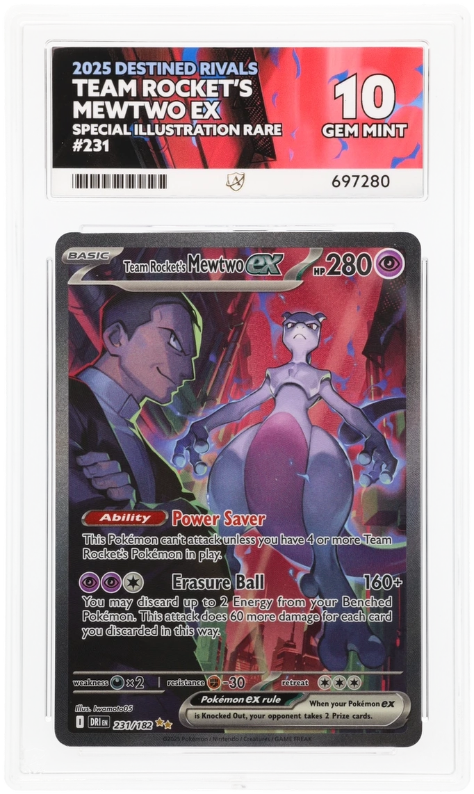 Team Rocket's Mewtwo ex - ACE 10   (Front)