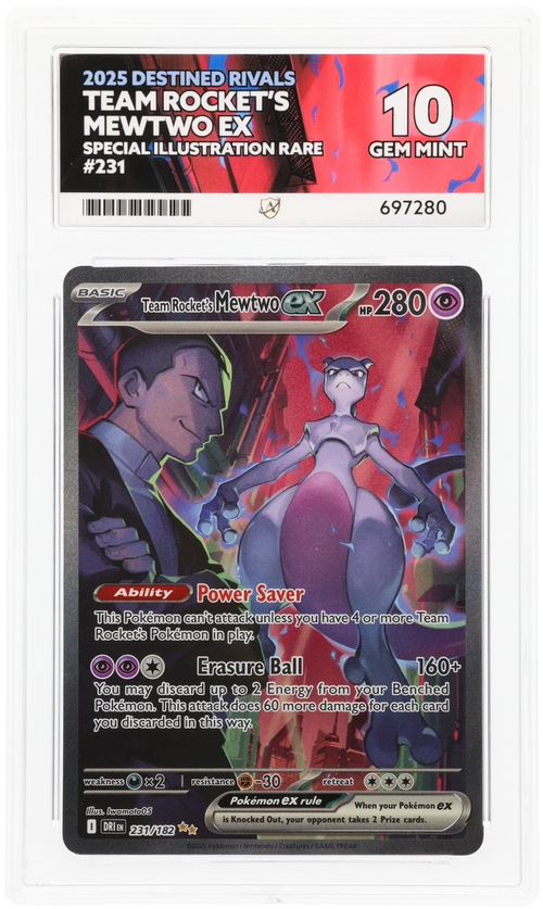 Team Rocket's Mewtwo ex - ACE 10   (Front)