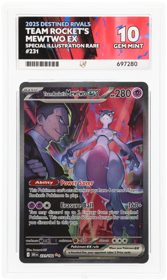 Team Rocket's Mewtwo ex - ACE 10   (Front)