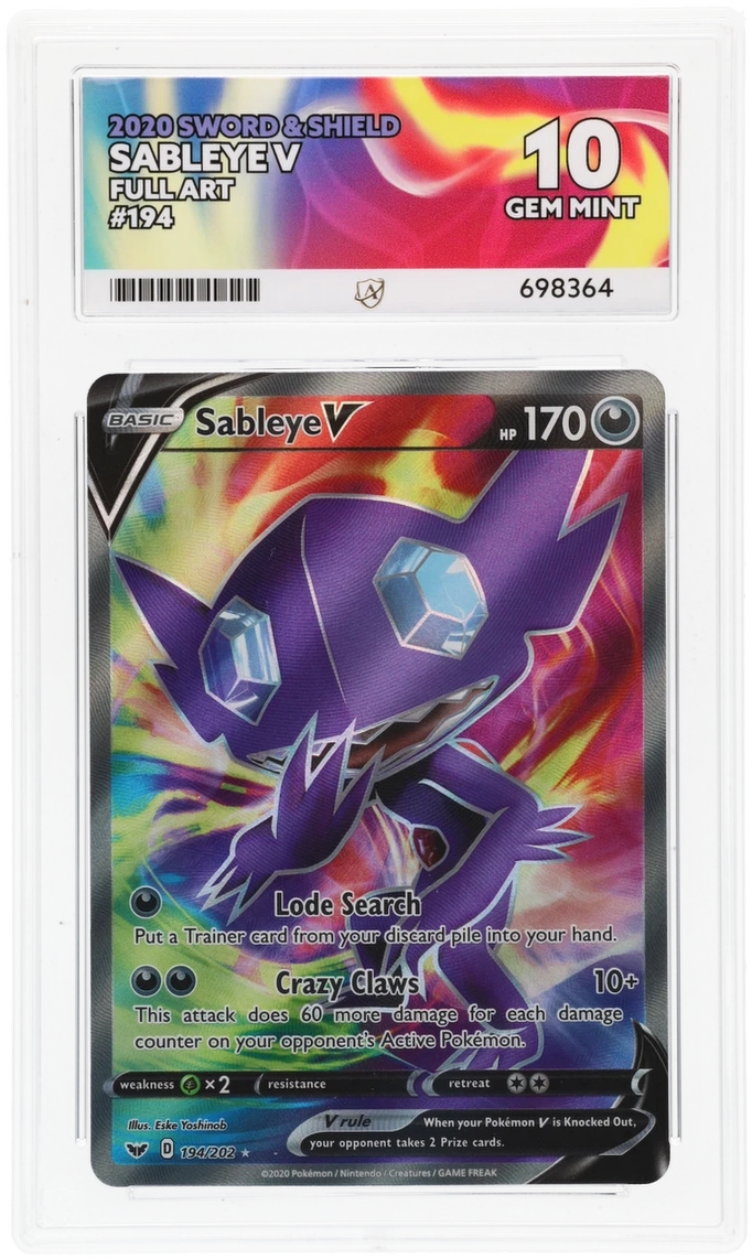 ACE 10 - Sableye V - 194/202 - Sword & Shield - Pokemon