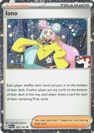 Iono - 185/193 (Cosmos Holo) 185 - Prize Pack Series Cards Holofoil