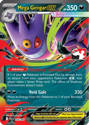 Mega Gengar ex - 056/094 56 - Prize Pack Series Cards Holofoil