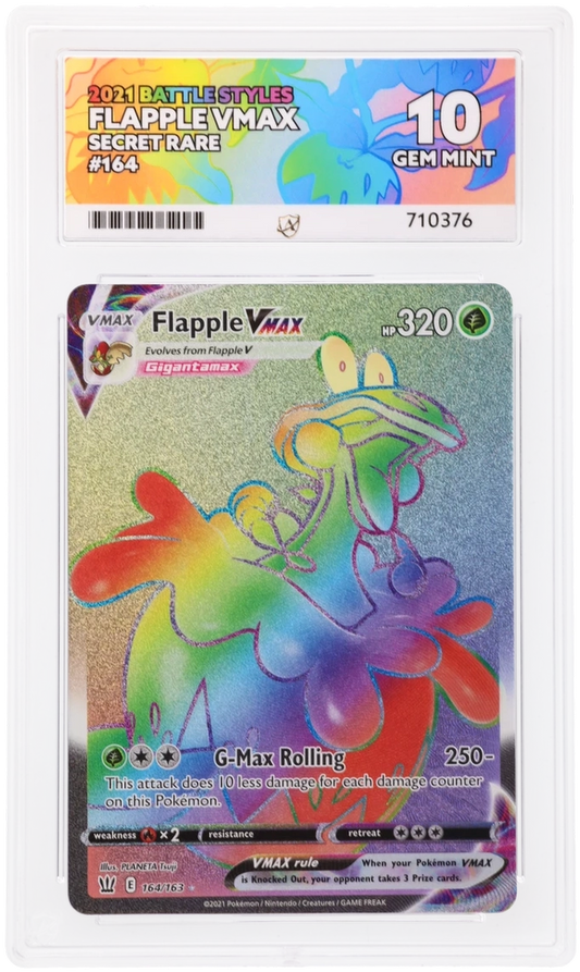 ACE 10 - Flapple VMAX - 164/163 - Battle Styles - Pokemon