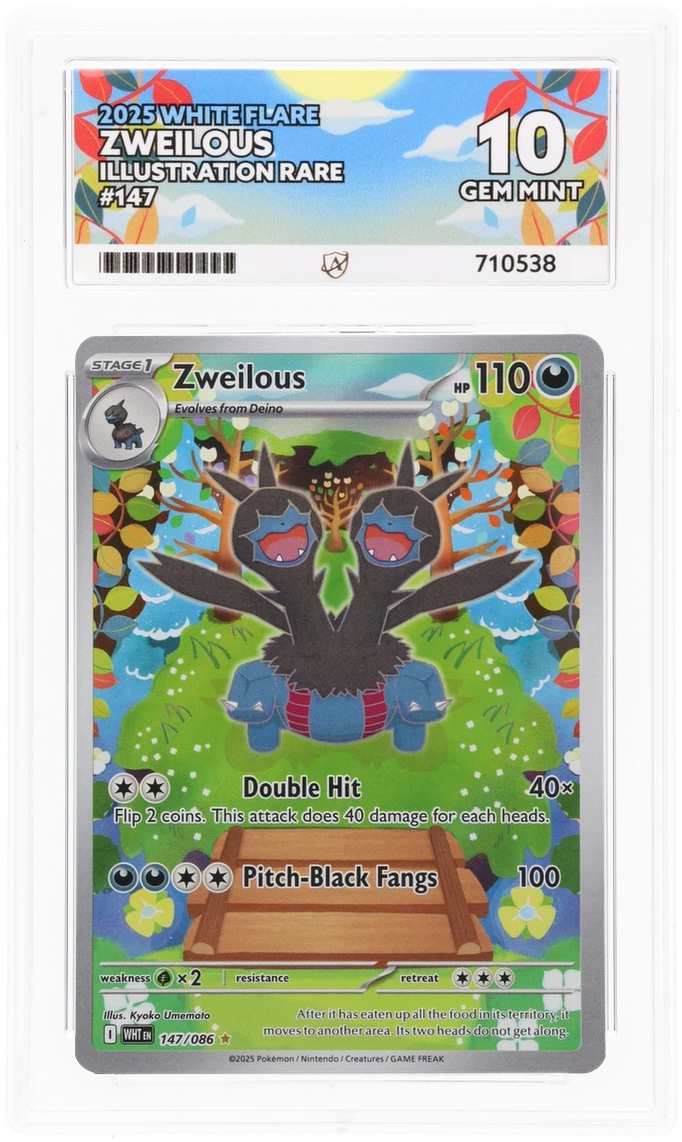ACE 10 - Zweilous - 147/086 - White Flare - Pokemon