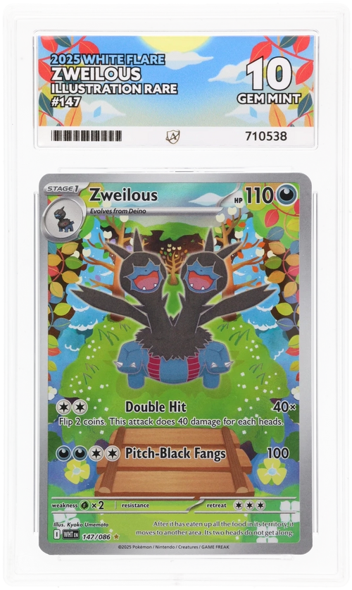 ACE 10 - Zweilous - 147/086 - White Flare - Pokemon