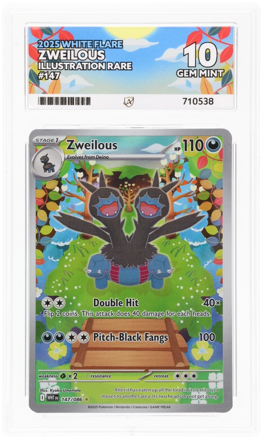 ACE 10 - Zweilous - 147/086 - White Flare - Pokemon