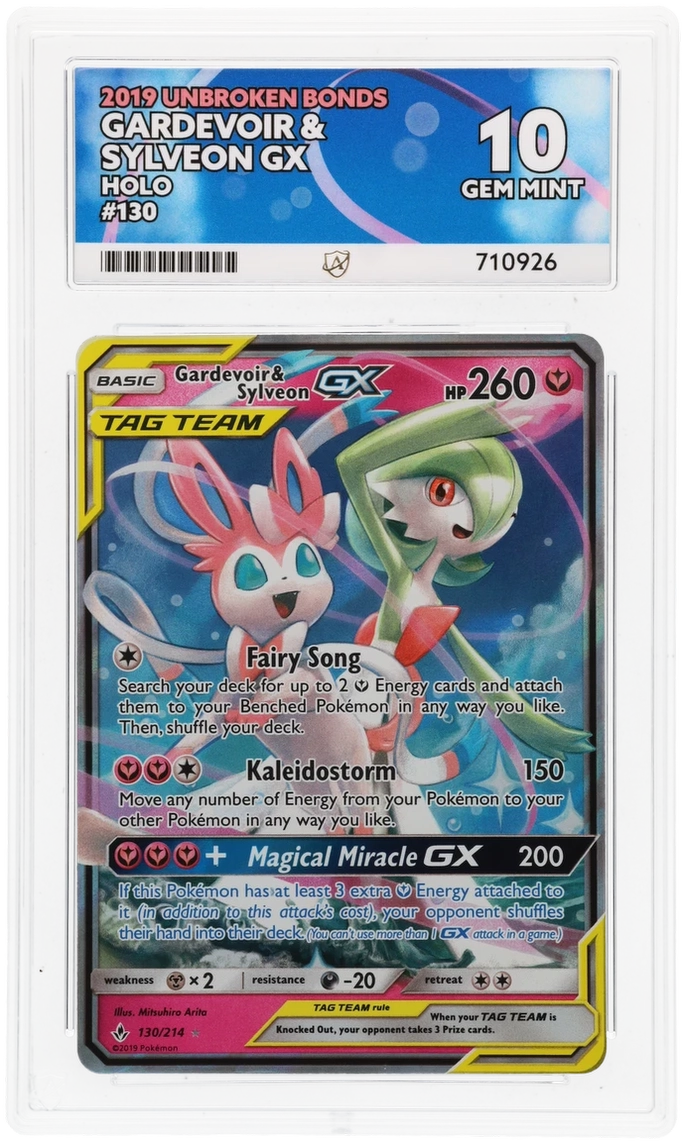 ACE 10 - Gardevoir & Sylveon GX - 130/214 - Unbroken Bonds - Pokemon