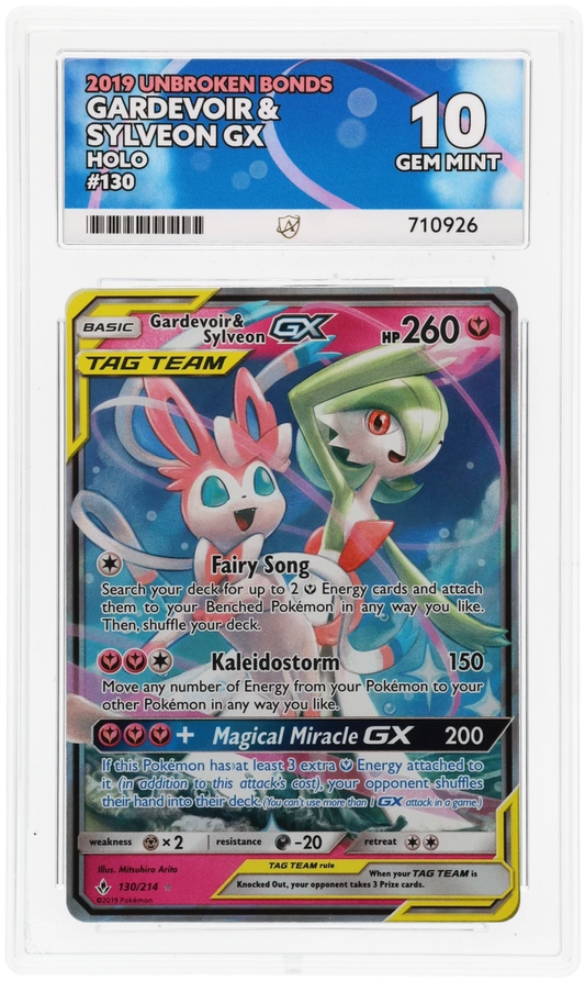 ACE 10 - Gardevoir & Sylveon GX - 130/214 - Unbroken Bonds - Pokemon