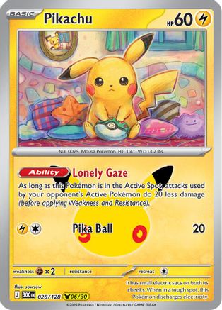 Pikachu - 028/128 28 - ME 30th Celebration Holofoil