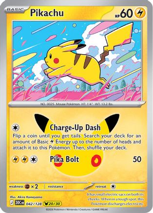 Pikachu - 042/128 42 - ME 30th Celebration Holofoil