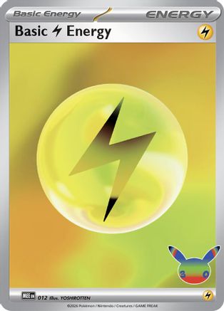 Basic Lightning Energy - 012 (30th Celebration) 12 - MEE Mega Evolution Energies Holofoil