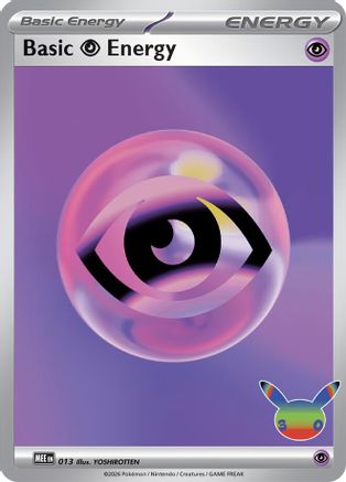 Basic Psychic Energy - 013 (30th Celebration) 13 - MEE Mega Evolution Energies Holofoil
