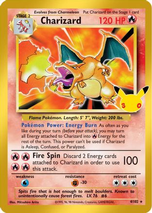 Charizard 4 - ME 30th Celebration Classic Collection Holofoil