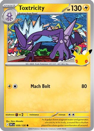 Toxtricity - 059/128 59 - ME 30th Celebration Holofoil