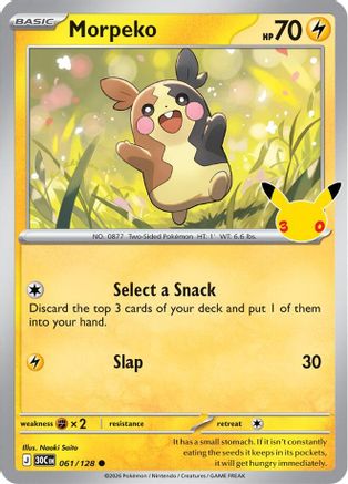 Morpeko - 061/128 61 - ME 30th Celebration Holofoil
