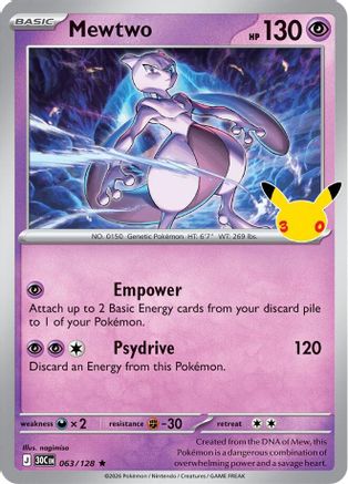 Mewtwo 63 - ME 30th Celebration Holofoil