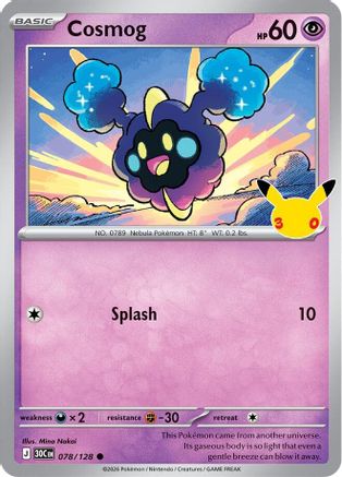 Cosmog 78 - ME 30th Celebration Holofoil