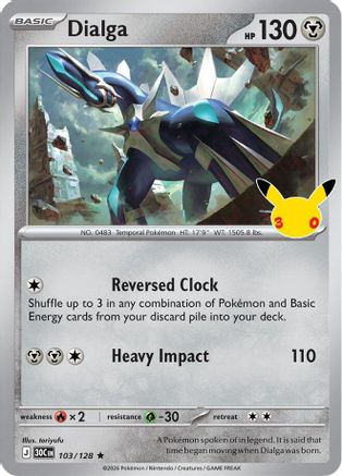 Dialga 103 - ME 30th Celebration Holofoil