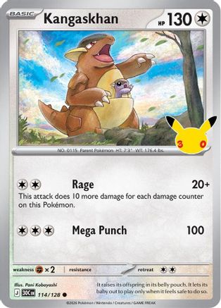 Kangaskhan 114 - ME 30th Celebration Holofoil