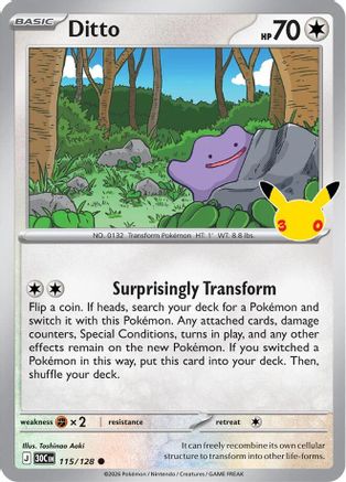 Ditto 115 - ME 30th Celebration Holofoil