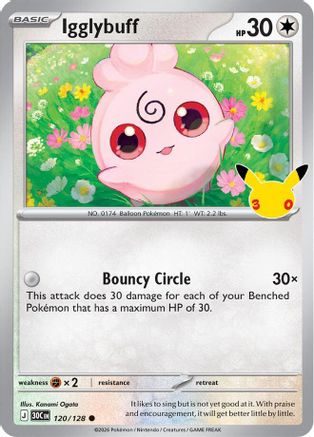 Igglybuff 120 - ME 30th Celebration Holofoil