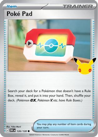 Poke Pad 126 - ME 30th Celebration Holofoil