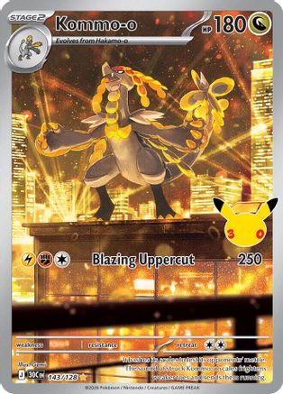 Kommo-o - 143/128 143 - ME 30th Celebration Holofoil