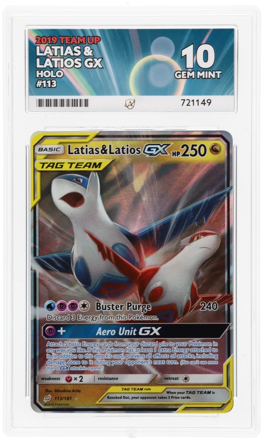 Latias & Latios GX Holo 113/181 - Ace 10 - 2019 Team Up
