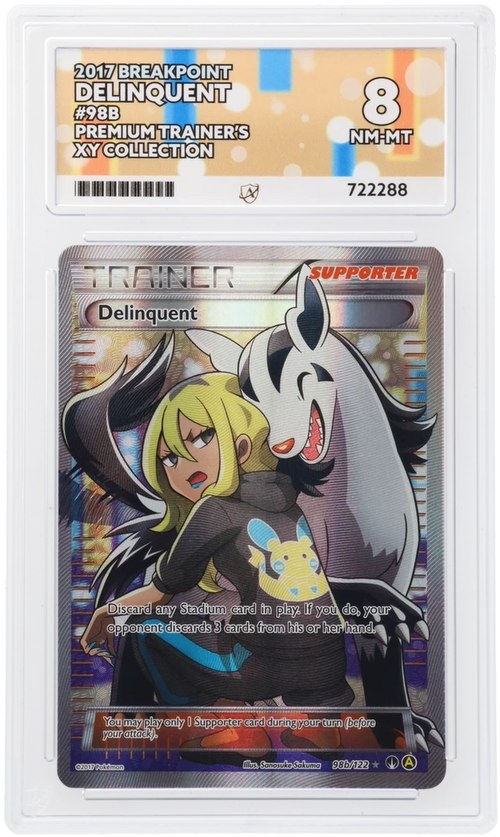 delinquent card pokemon nanp90regularsupporterarts Alt Art (with Poochyena) from the Mega Charizard X vs. Mega Blastoise Battle Arena Decks beautiful artwork by Megumi Mizutani of delinquent giving a bath to a Poochyena, so Supporter Rarity XY BREAKpoint 98b/122 Delinquent (Alternative