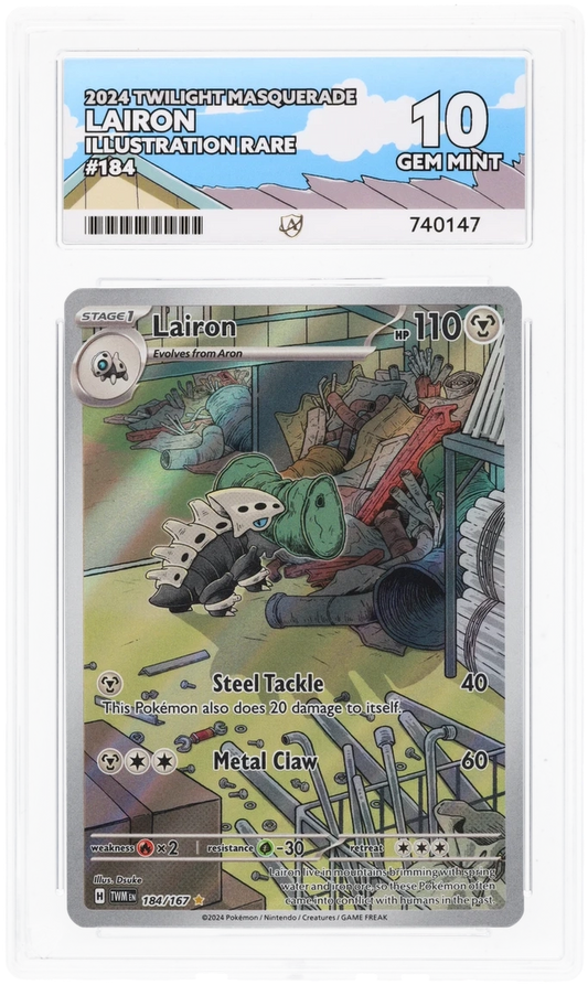 ACE 10 - Lairon - 184/167 - Twilight Masquerade - Pokemon