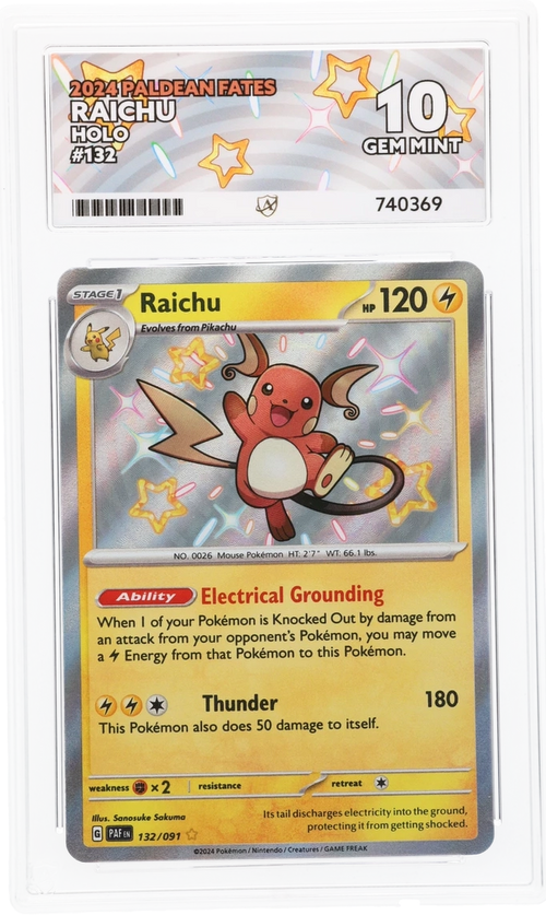ACE 10 - Raichu - 132/091 - Paldean Fates - Pokemon