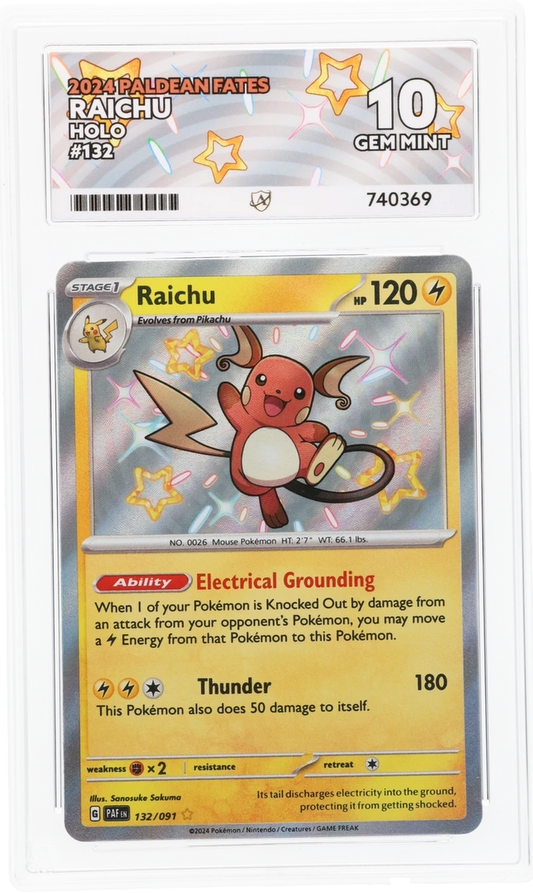 ACE 10 - Raichu - 132/091 - Paldean Fates - Pokemon