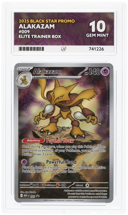 ACE 10 - Alakazam - 009 - Black Star Promo - Elite Trainer Box - Pokemon