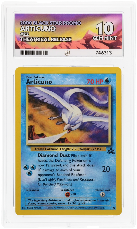 ACE 10 - Articuno - 22 - Black Star Promo - Theatrical Release - Pokemon