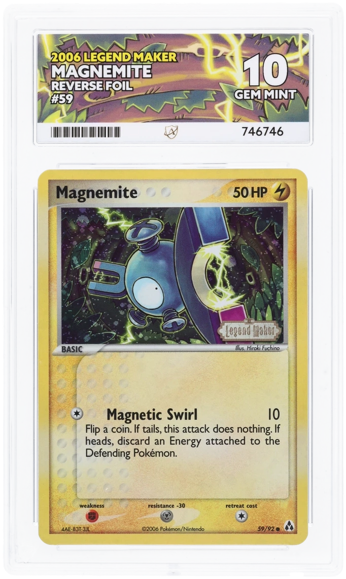 ACE 10 - Magnemite - 59/92 - Legend Maker - Pokemon - front
