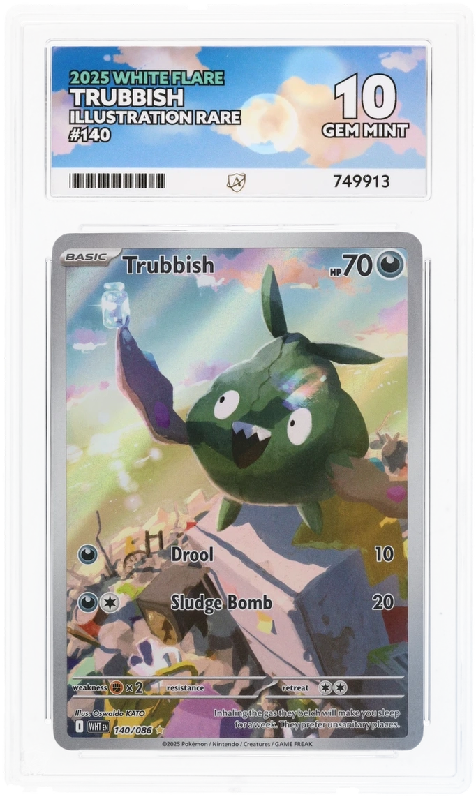 ACE 10 - Trubbish - 140/086 - White Flare - Pokemon