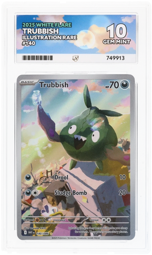 ACE 10 - Trubbish - 140/086 - White Flare - Pokemon