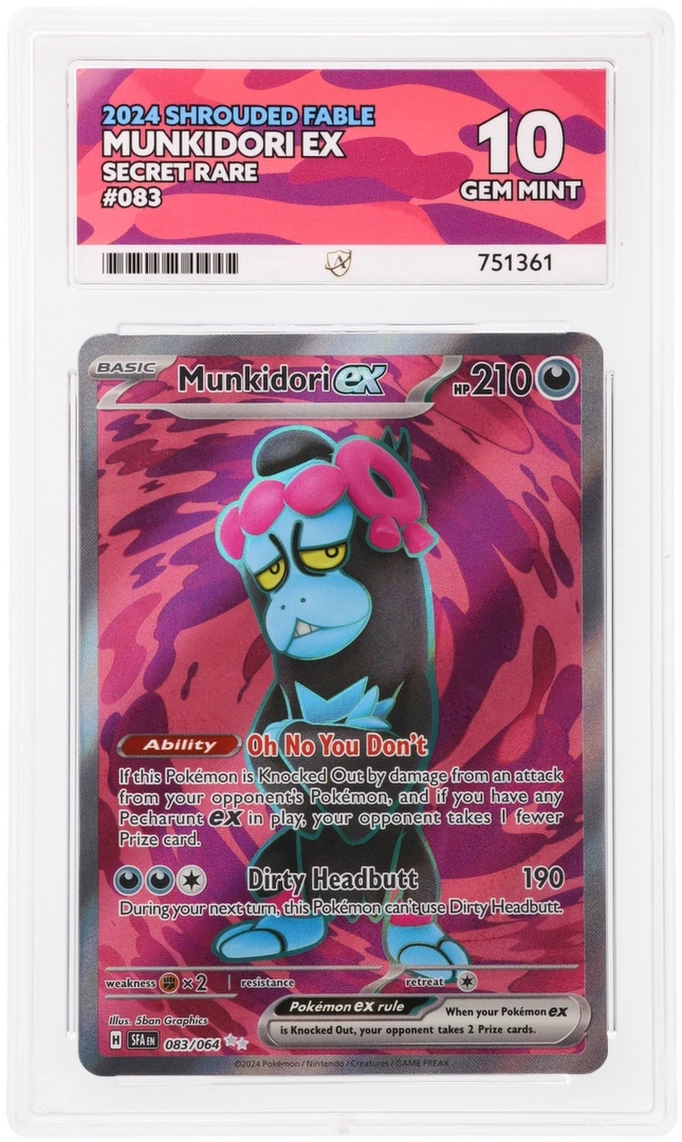 ACE 10 - Munkidori ex - 083/064 - Shrouded Fable - Pokemon