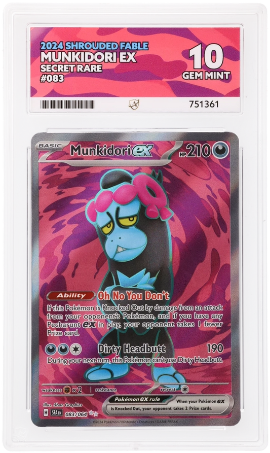 ACE 10 - Munkidori ex - 083/064 - Shrouded Fable - Pokemon